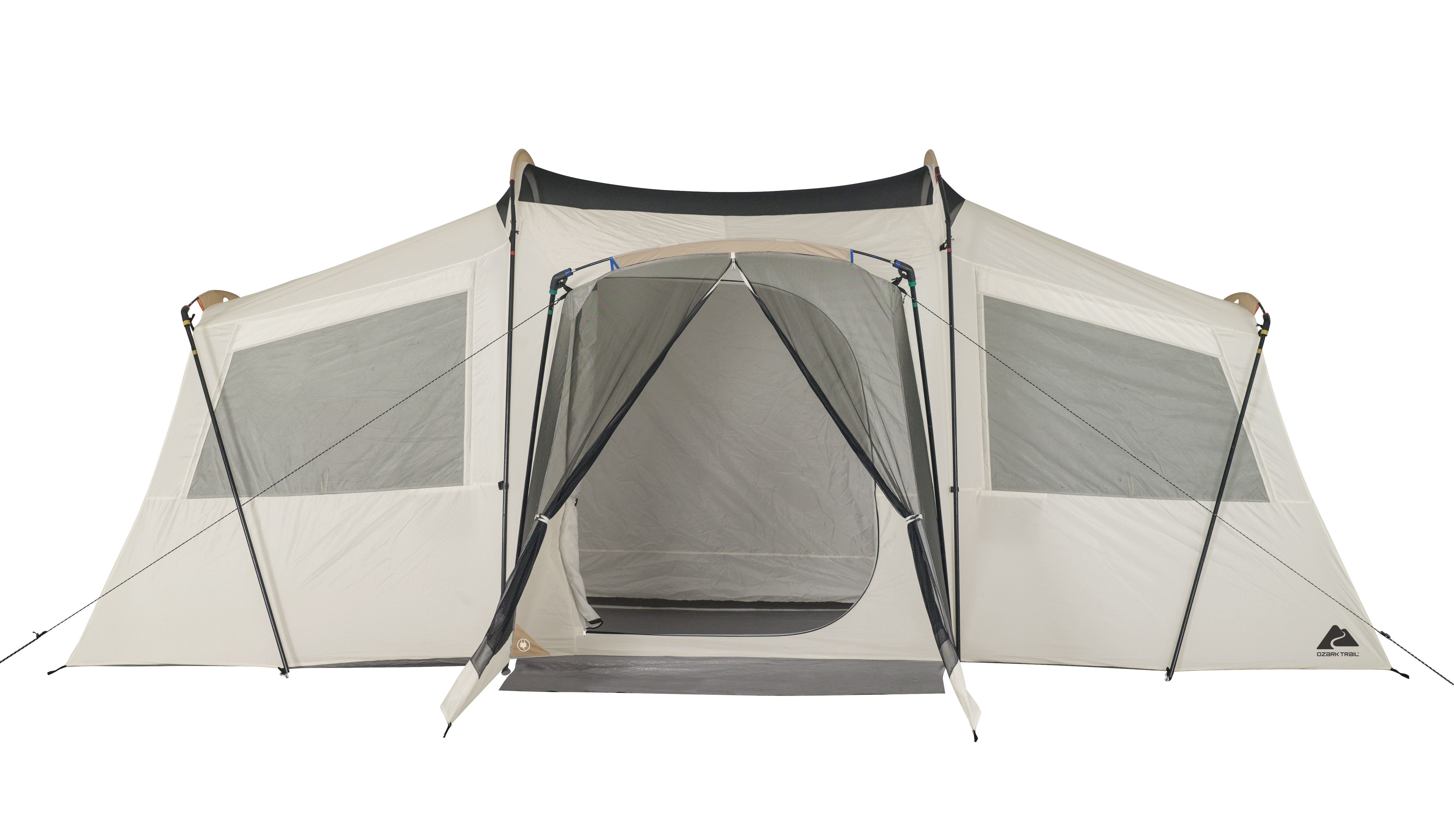 Carpa de Glamping para 12 Personas, 19' x 18' x 84", Espacioso Refugio para Camping Familiar 7