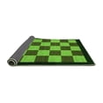 thumbnail image 2 of Ahgly Company Indoor Round Checkered Green Modern Area Rugs, 7' Round, 2 of 4