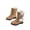 Khaki, variant on Up to 65% off SEMPAI Children's Snow Boots Girls Boots Winter Thick Warm Princess Short Boots Medium and Large Children Girls Cotton Shoes Clearance