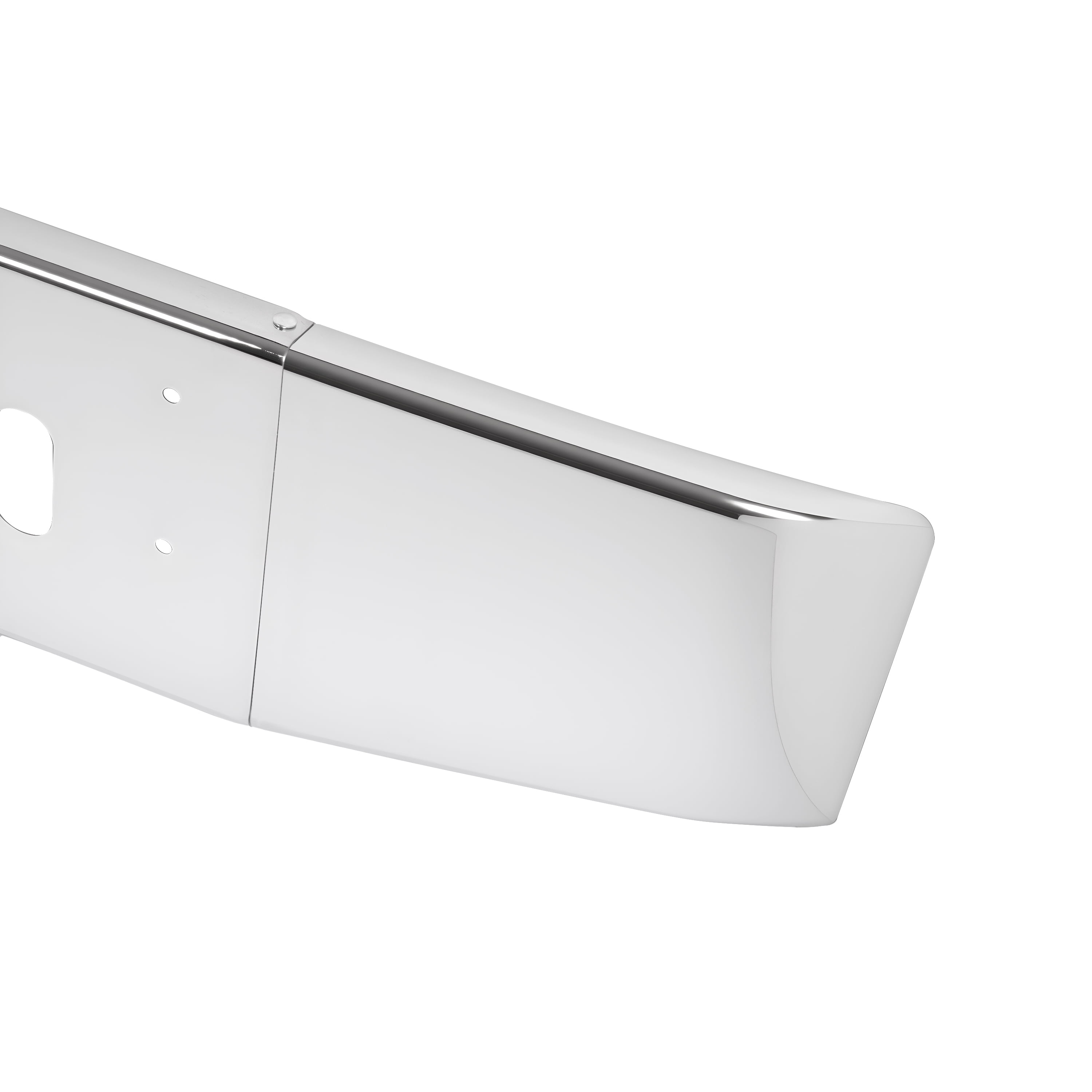 Kojem Front Bumper Compatible with 2012-Up Freightliner 114SD Steel Chrome Silvery