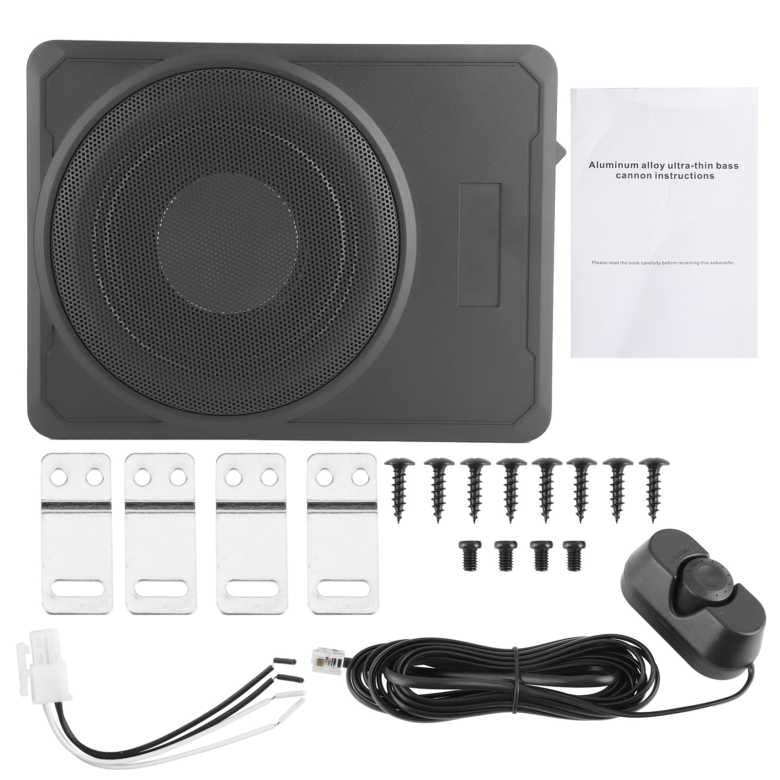 VGEBY Under ,Car Subwoofer Slim Bass 