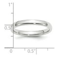 thumbnail image 2 of Platinum 3mm Comfort-Fit Wedding Band Size 7.5, 2 of 3