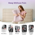 thumbnail image 4 of EGOHOME Single Cooling Gel Bed Pillow, Memory Foam Pillow, Standard Queen, Purple, Cooling Removable Cover, Medium-soft, 4 of 10
