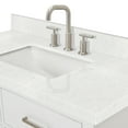thumbnail image 5 of Ariel W042scqrvo Hutton 42" Wall Mounted Single Basin Vanity Set - White / Carrara White, 5 of 7