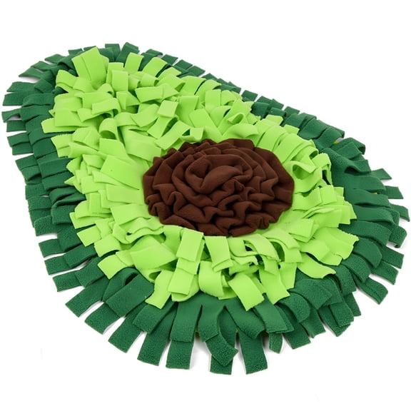 BESTSKY Snuffle Mat for Dogs, Pet Feeding Mats Puppy Sniffing Pad, Avocado Shaped Safe Interactive Stress Relief, Cat Doggies Interactive Toys for Multiple Breeds Training and Stress Release