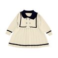 thumbnail image 2 of RXIRUCGD Robe Chandail à Manches Longues pour Filles, Jupe Chandail (Blanc, Taille : 6 Ans), 2 of 7