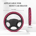 thumbnail image 2 of Kdxio Orchids Flowers Print Elastic Stretch Steering Wheel Cover,Auto Steering Wheel Cover,15 Inch Anti-Slip,Warm in Winter and Cool in Summer,Fit Suvs,Vans Cars,Trucks, 2 of 7