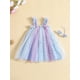 thumbnail image 2 of Bebé Niñas Tul Tutu Vestido Sin Mangas Estrellas Imprimir Fiesta de Cumpleaños Vestidos Nituyy Vestido de princesa de malla de lentejuelas para niñas, 2 of 5