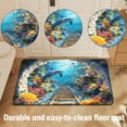 thumbnail image 4 of 3D Visual Effect Crystal Velvet Doormat - 20X32 Inch, Durable, Easy To Clean, For Entryway, Hallway, Indoor Floor, Home Decor - No Fading, Soft Texture, Stain Resistant, Non-Slip, 4 of 6