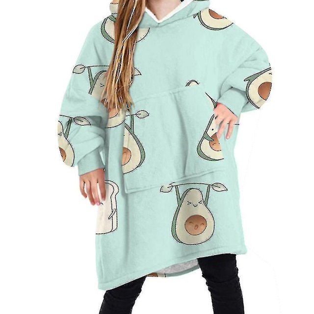 Manta con capucha de forro polar de gran tamaño, sudadera con capucha gigante Sherpa de felpa ultrasuave-AM