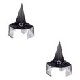 thumbnail image 3 of Injueey Sombreros de brujas para adultos combinados: accesorios de fiesta elegantes y resistentes para Halloween, duraderos y no negros negro 2Conjunto, 3 of 6