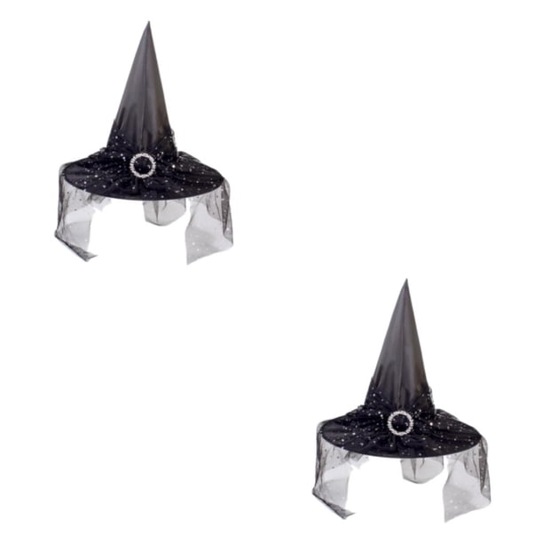 Monstrate Exquisito sombrero de : ligero y duradero para celebraciones de Halloween Suministros para fiestas negro negro 2Conjunto