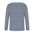 thumbnail image 3 of XFLWAM Womens Long Sleeve T Shirt V Neck Loose Fit Soft Waffle Knit Thermal Tops, 3 of 4