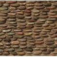 thumbnail image 1 of Bedrosians Hemisphere Polished Stacked Pebble Mosaic 12" x 12", Henna Red (6-Pack, 6 SF), 1 of 1