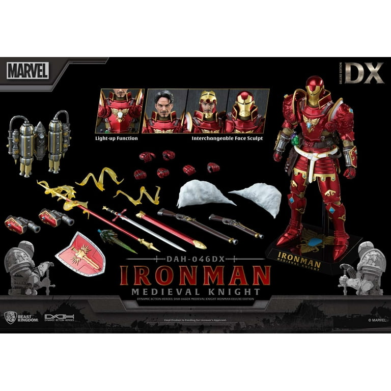 アイアンマン (メディーバル・ナイト/デラックス版) #046DX フィギュア Amazon.com: Beast Kingdom Medieval Knight Iron Man (Deluxe