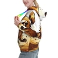 thumbnail image 2 of Haiem Autumn Raccoon In Forest for Men's Fashion Hoodies & Sweatshirts with Kangaroo Pocket,Hooded Sweatshirt with Eye-catching Drawstrings-Medium, 2 of 7
