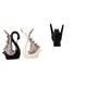 thumbnail image 1 of Escultura de cerámica con forma de cisne y gesto de mano de roca, escultura creativa de para estantería, decoración de aniversario, apartamento y, 1 of 8