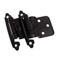 thumbnail image 1 of DecoBasics 3/8" Inset/Offset Cabinet Hinge (25 Pair -50 Pack), Self Closing, in Matte Black Finish, 1 of 4