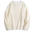thumbnail image 1 of pstuiky mangas largas para hombre, Sudadera con capucha de dos piezas, manga larga, redonda, color liso, informal, para hombre Tops de hombre m, 1 of 4