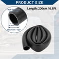 thumbnail image 5 of Unique Bargains Silicone Vacuum Tubing Hose Automotive Vacuum Line High Temperature 6.6Ft 1" 25mm ID 3mm Thickness 1 Pc Black 130PSI Max Pressure, 5 of 7