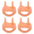 thumbnail image 1 of Nose Clip for Swimming 4Pcs Silicone Beige Oval to Prevent Water Entry, 1 of 9