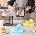 thumbnail image 4 of Ceramic Egg Storage Box Fruit Basket Food Storage Basket Kitchen Household Vegetable Basket 6inches, 4 of 9