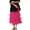 F-619Hot Pink3628, variant on FEIFLY Women Layered Fringe Hem Maxi Skirt For Elegant Tiered Ruffle Design Flowy Boho Style High Waist A-Line Long Skirt Casual Party Wear Relaxed Fit Female Solid Color Dailywear