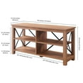 thumbnail image 6 of Evelyn&Zoe Sawyer Rectangular TV Stand for TV's up to 55" in Golden Oak, 6 of 9