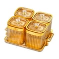 thumbnail image 4 of DOLITY Dried Fruit Plate Luxury Appetizer Serving Tray for Home Dining Room Holiday amber, 4 of 9