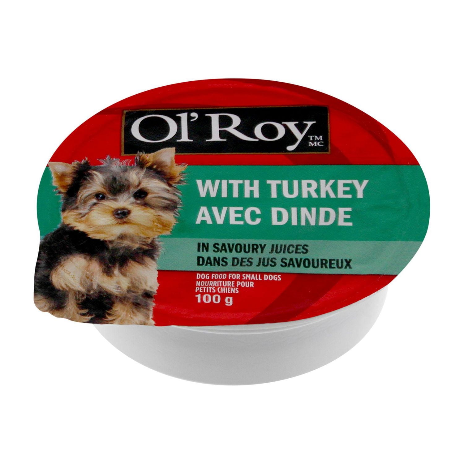 Nourriture pour petits chiens avec dinde dans des jus savoureux Ol’ Roy