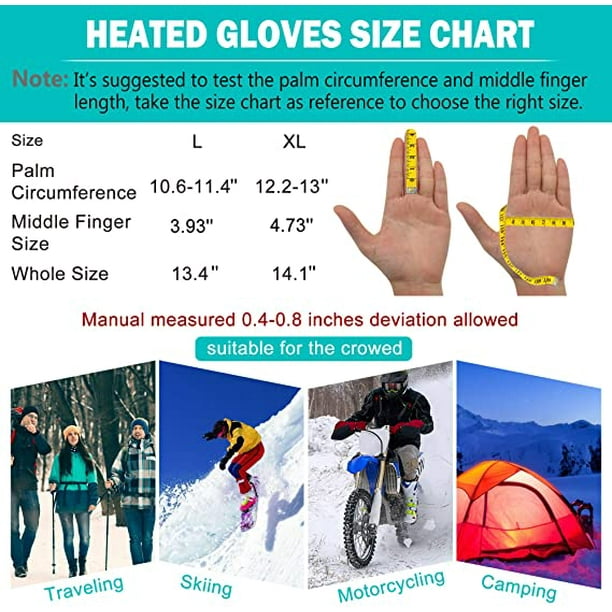 Usb Electric Heated Gloves 7.4v 4000 Mah Rechargeable Battery Powered Hand  Warmer For Hunting Fishing Skiing Motorcycle Cycling