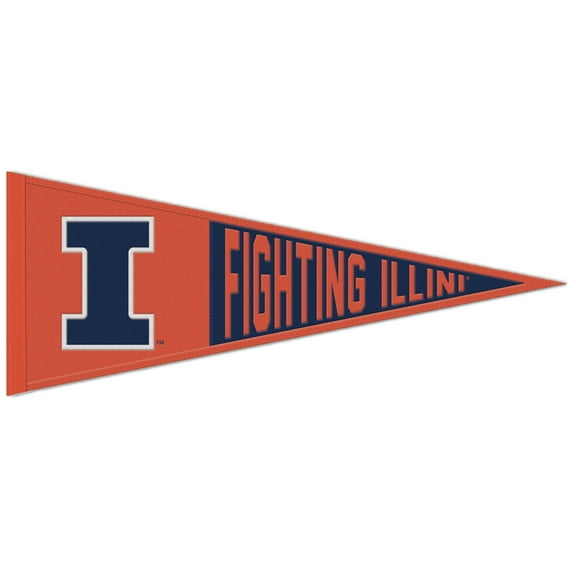 WinCraft Illinois Fighting Illini 13'' x 32'' Logo Pennant