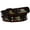 black/bear color, variant on Double Hole Grommets Canvas California Republic Bear Flag Web Belt