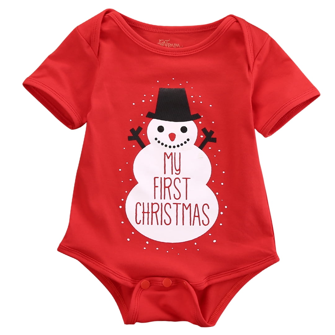 my first christmas romper