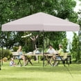 thumbnail image 4 of Costway 10 X 10 FT Pop up Canopy Tent with Portable Carrying Bag 8 Stakes 4 Wind Ropes, 4 of 10