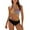 Yellow, variant on Sngxgn Womens Swimsuits Two Piece High Waisted Tummy Control Bathing Suits Wrap Bikini Sets(Orange,M)