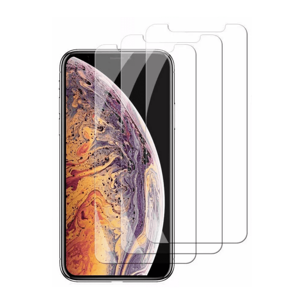 3pcs BLUUMTEK Glass Screen Protector Compatible for iPhone X/ iPhone XS Tempered Glass [5.8 Inch]