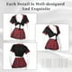 thumbnail image 4 of Conjunto de cosplay de lencería de colegiala para mujer, conjunto de lencería sexy, disfraces de estudiantes, falda a cuadros de juego de rol JK con top corto, 4 of 7