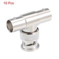 thumbnail image 2 of Unique Bargains 10Pcs BNC 1 Male to 2 Female 3 Way T Shape Adapter Connector Splitter, 2 of 4
