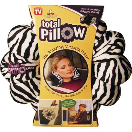 Total Pillow Versatile Pillow For Travel And Home Zebra As Seen