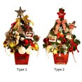 thumbnail image 3 of Árbol de Navidad mini con luces LED - Decoración perfecta para hogar u oficina (50cm, multicolor), 3 of 6
