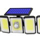 thumbnail image 5 of Luces solares para exteriores, luces de pared, 3 cabezales ajustables, 6000-7000K, luces de movimiento solares para estacionamientos, puerta delantera, 5 of 6