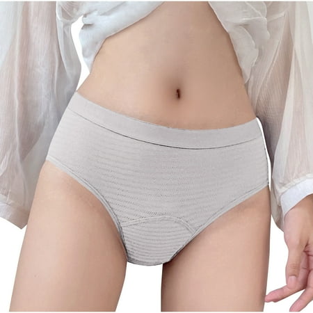 Bigersell Women s Bikini Panties Clearance Ladies Underwear Panties Cheeky Panty Style P-341 Nylon Brief Panties G String Thong Briefs Mid Waist Women Cheeky Panties Gray XXL