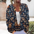 thumbnail image 2 of Kaondbfi Cardigan for Women, Fall Cute Print Open Front Knit Cardigan Sweater Winter Casual Loose Button Down Long Sleeve Coat Womens Winter Coat, 2 of 4