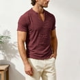 thumbnail image 2 of Akiihool Men's Summer T-Shirts Men's Premium Crew Neck T Shirt Fresh Classic Tee Wine,XXXL, 2 of 8