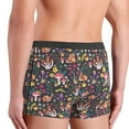 thumbnail image 4 of Mens Underwear Boxer Briefs - Mushrooms Snails Butterflies Comfort Breathable men's boxer briefs with Flex Waistband, 4 of 7