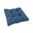 thumbnail image 2 of 19-inch Squared Microsuede Tufted Dining Chair Cushion - Saddle Brown, 2 of 7