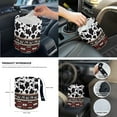 thumbnail image 6 of Yuyamidu Red Aztec Car Seat Covers Full Set with Steering Wheel Cover Safe Belt Pads Handbrake Cover Cup Mat Garbage Bin Rearview Mirror Cover Center Console Cover 14 PCS Cow Print Auto Accessories, 6 of 7