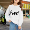 thumbnail image 2 of Otqutp Girls Oversized Sweatshirt Cute Heart Print Sweater Preppy Valentines Day Pullover Teens Long Sleeve Crew Neck Shirts, 2 of 9