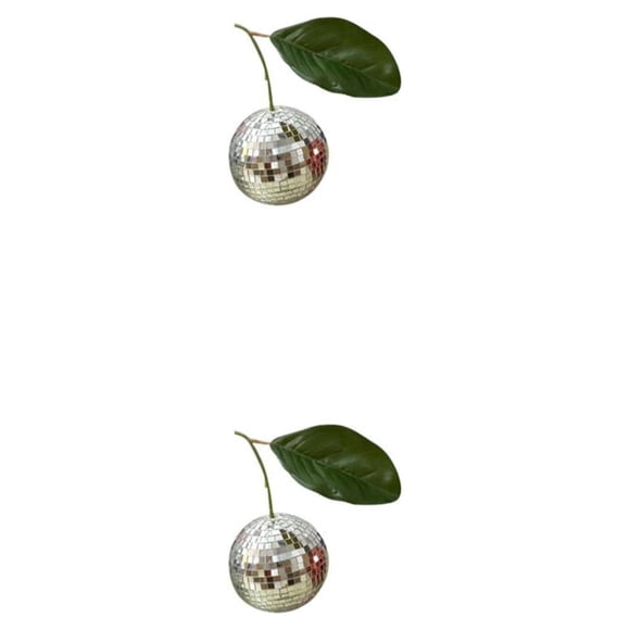 Yuarrent Cherry Disco Balls Kawaii Mirror Glass Circle Sala de estar Decoración para el hogar Bar Type2 NO2